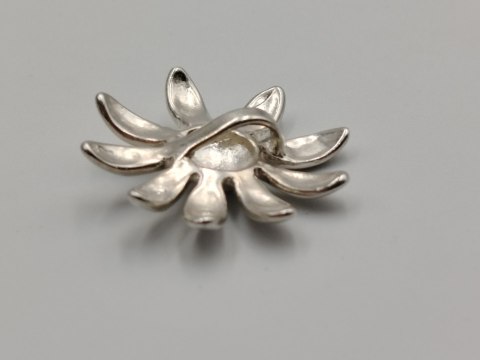Piękna damska srebrna zawieszka/wisiorek KWIAT STOKROTKA srebro biżuteria