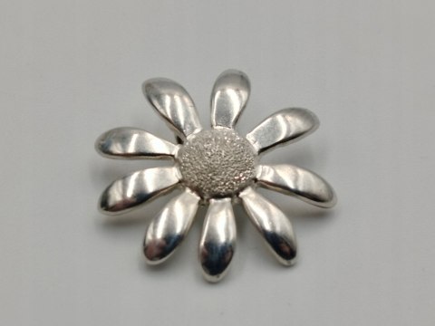Piękna damska srebrna zawieszka/wisiorek KWIAT STOKROTKA srebro biżuteria