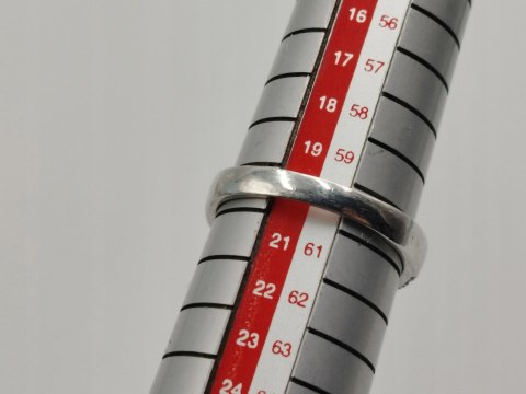 Piękny damski srebrny pierścionek/obrączka CYRKONIE r.20 srebro 925 VINTAGE