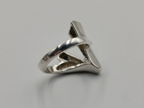 Piękny srebrny autorski damski pierścionek r.13 srebro 925 biżuteria