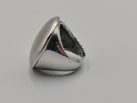 Piękny srebrny damski pierścionek MAT / POŁYSK r. 14 srebro 925 biżuteria