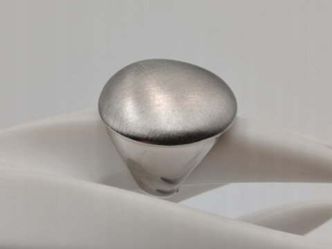 Piękny srebrny damski pierścionek MAT / POŁYSK r. 14 srebro 925 biżuteria