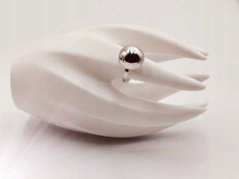 Piękny stary damski srebrny pierścionek KOPUŁKA r.16 VINTAGE biżuteria