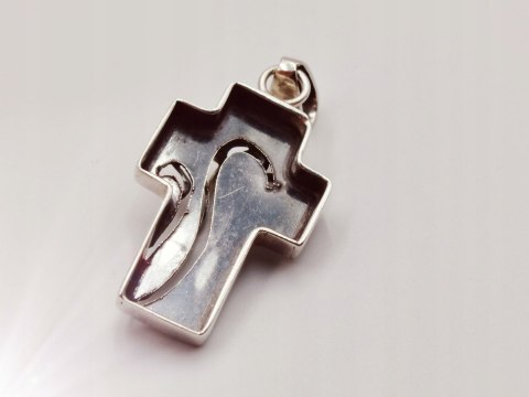 Piękny stary srebrny damski wisiorek/zawieszka KRZYŻ/KRZYŻYK biżuteria