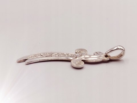 Piękny stary srebrny damski wisiorek/zawieszka MIECZ/SZABLA srebro VINTAGE