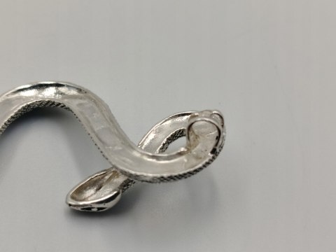 Piękny stary srebrny damski wisiorek/zawieszka WĄŻ/ŻMIJA biżuteria VINTAGE