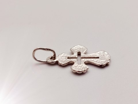 Piękny stary srebrny wisiorek/zawieszka ażurowy KRZYŻYK srebro 925 VINTAGE