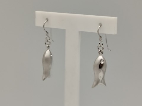 Piękne srebrne damskie kolczyki RYBKI, RYBY srebro 925 biżuteria VINTAGE