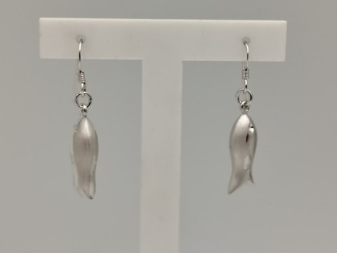 Piękne srebrne damskie kolczyki RYBKI, RYBY srebro 925 biżuteria VINTAGE