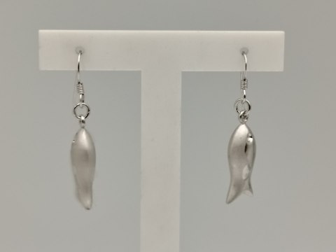 Piękne srebrne damskie kolczyki RYBKI, RYBY srebro 925 biżuteria VINTAGE