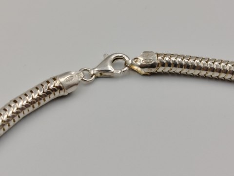 Piękny srebrny damski naszyjnik/łańcuszek SNAKE WĘŻYK ŻMIJKA srebro ITALY