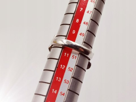 Piękny stary srebrny damski pierścionek AMETYST - r.10 srebro biżuteria