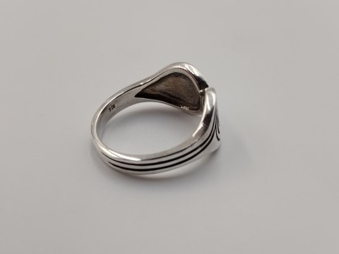 Piękny stary srebrny pierścionek celtycki SPIRALA r. 14 srebro biżuteria