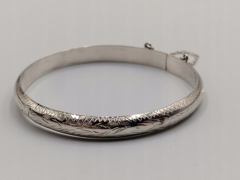 Stara srebrna damska bransoletka KOŁO BANGLA srebro 925 - biżuteria VINTAGE