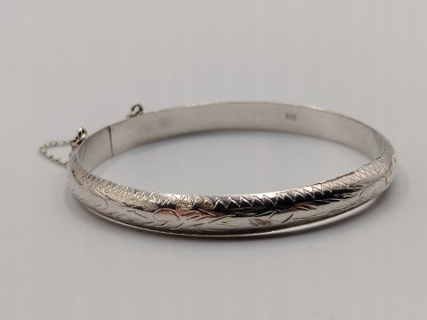 Stara srebrna damska bransoletka KOŁO BANGLA srebro 925 - biżuteria VINTAGE