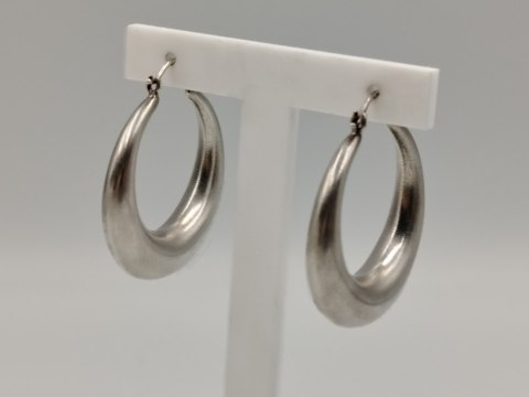 Stare piękne damskie srebrne kolczyki duże KOŁA srebro VINTAGE biżuteria