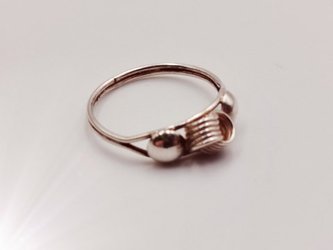 Stary srebrny damski pierścionek/obrączka r.16 srebro VINTAGE biżuteria