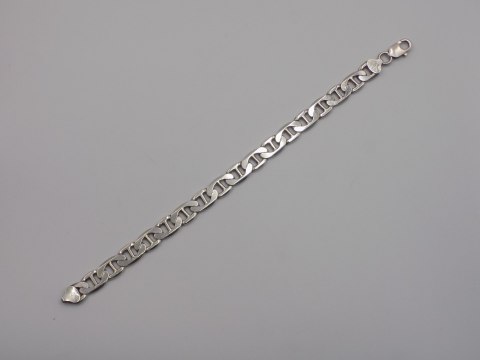 Piękna srebrna męska bransoletka wzór GUCCI srebro 925 - 26,43 g. biżuteria