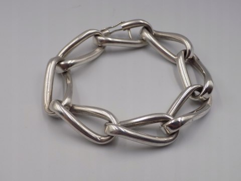 Piękna stara srebrna damska bransoletka - srebro 925 - biżuteria VINTAGE