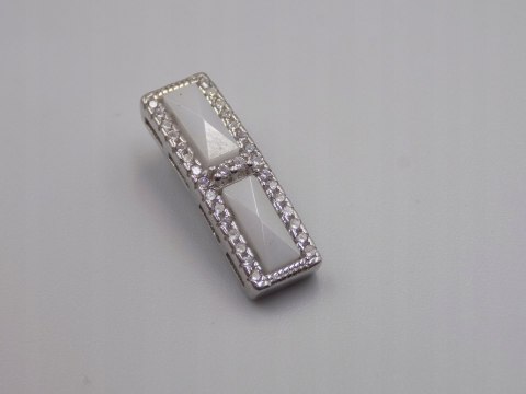 Piękny srebrny damski wisiorek/zawieszka CYRKONIE biżuteria srebro 925