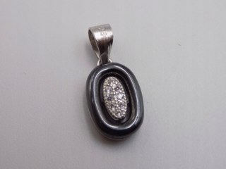 Piękny srebrny damski wisiorek/zawieszka CYRKONIE biżuteria srebro 925