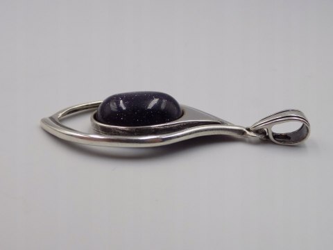 Piękny stary srebrny wisiorek/zawieszka NOC KAIRU srebro biżuteria VINTAGE