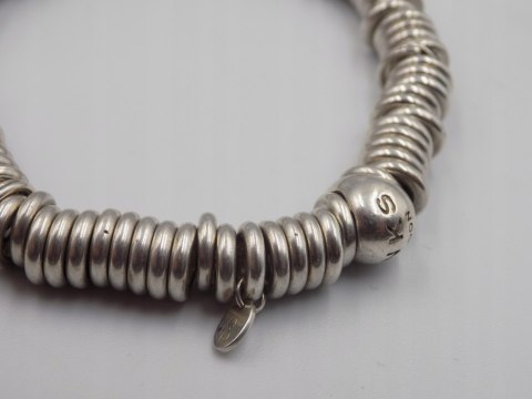 Srebrna firmowa damska bransoletka LINKS LONDON kółeczka srebro biżuteria