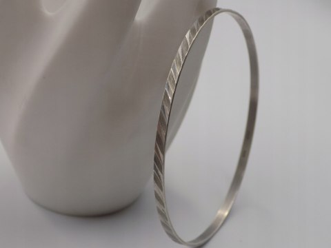 Stara srebrna damska bransoletka KOŁO BANGLA srebro 800 - biżuteria VINTAGE