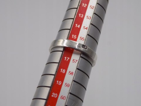 Stary srebrny damski pierścionek KOCIE OKO r.16 srebro VINTAGE biżuteria