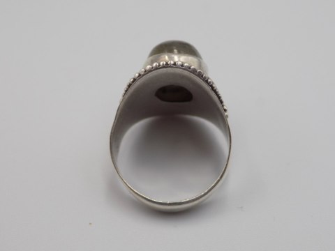 Stary srebrny damski pierścionek LABRADORYT roz.15 srebro biżuteria VINTAGE