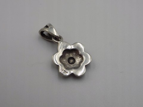Stary srebrny damski wisiorek/zawieszka KWIAT srebro 925 biżuteria VINTAGE