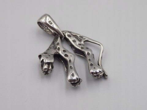 Stary srebrny damski wisiorek/zawieszka PANTERA srebro biżuteria VINTAGE