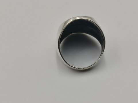 Stary srebrny pierścionek THUNDERBIRD HOPI - r.13 srebro VINTAGE biżuteria