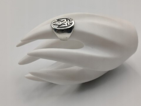 Stary srebrny pierścionek THUNDERBIRD HOPI - r.13 srebro VINTAGE biżuteria