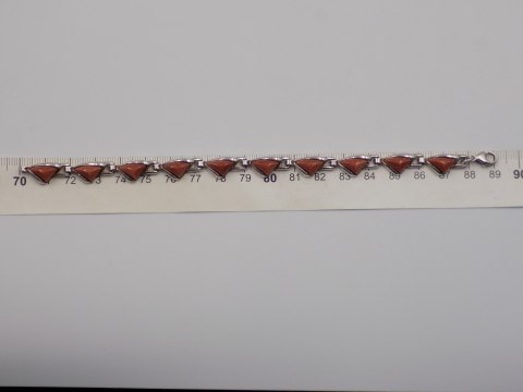 Piękna srebrna damska bransoletka PIASEK PUSTYNI srebro VINTAGE biżuteria