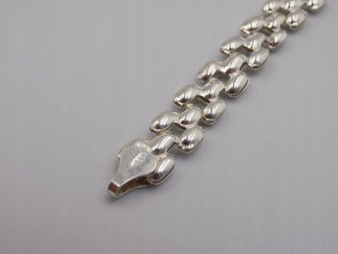 Piękna srebrna damska bransoletka na rękę - srebro 925 - biżuteria