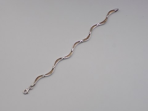 Piękna stara srebrna damska bransoletka - srebro 925 - biżuteria VINTAGE