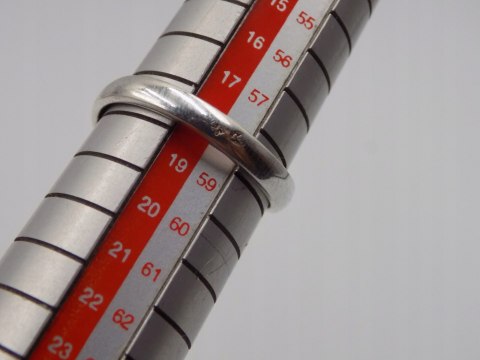 Piękny stary srebrny damski pierścionek BURSZTYN roz.18 biżuteria VINTAGE