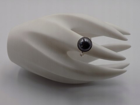 Piękny stary srebrny damski pierścionek KULA roz. 12 biżuteria VINTAGE