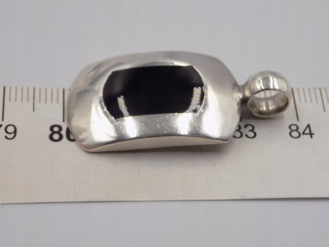 Piękny stary srebrny damski wisiorek/zawieszka EMALIA srebro 925 biżuteria