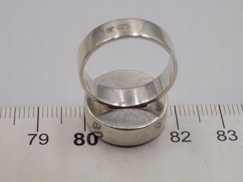 Piękny stary srebrny pierścionek MALACHIT r. 15/16 biżuteria srebro VINTAGE