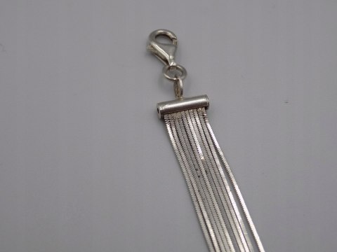 Stara piękna srebrna damska bransoletka SERCE srebro 925 VINTAGE biżuteria