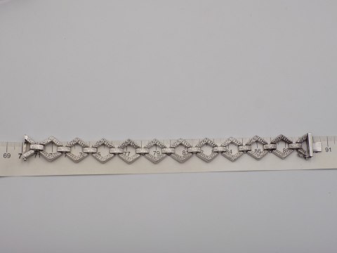Stara piękna srebrna damska bransoletka srebro 835 VINTAGE biżuteria