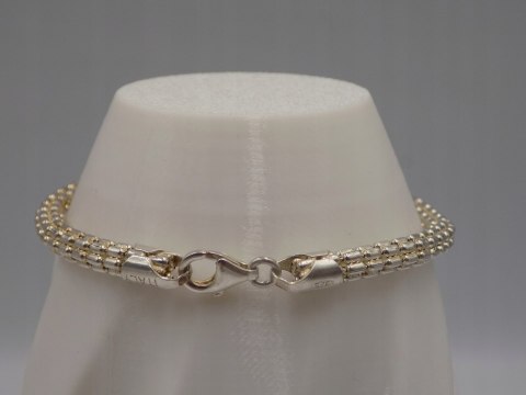 Stara piękna srebrna damska bransoletka-srebro 925 ITALY VINTAGE biżuteria