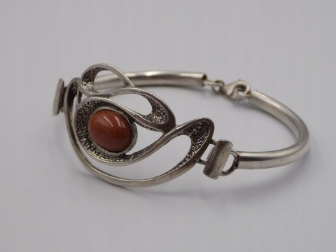 Stara srebrna bransoletka Piasek Pustyni srebro 925 VINTAGE biżuteria