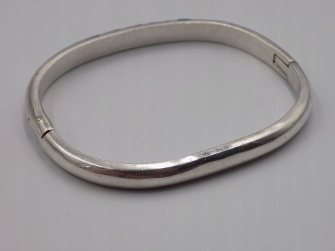 Stara srebrna damska bransoletka KOŁO BANGLA MEXICO 925 TURKUS MALACHIT