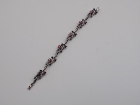 Stara srebrna damska bransoletka KORALOWIEC - srebro 925 VINTAGE biżuteria