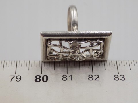 Stary damski srebrny ażurowy pierścionek roz. 10 srebro VINTAGE biżuteria