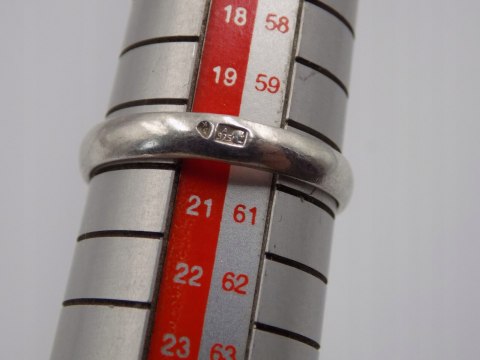 Stary damski srebrny pierścionek KORALOWIEC roz.20 srebro biżuteria VINTAGE