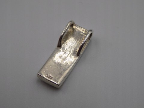 Stary piękny srebrny damski wisiorek/zawieszka CYRKONIE biżuteria VINTAGE